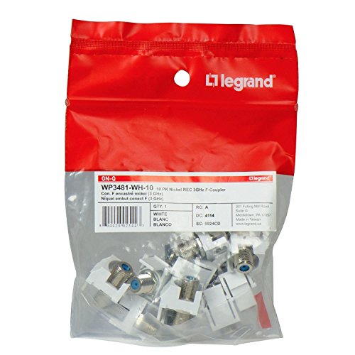 Legrand OnQ Conector Keystone Receso Nickel 1GHz, Pack 10 miniatura 1