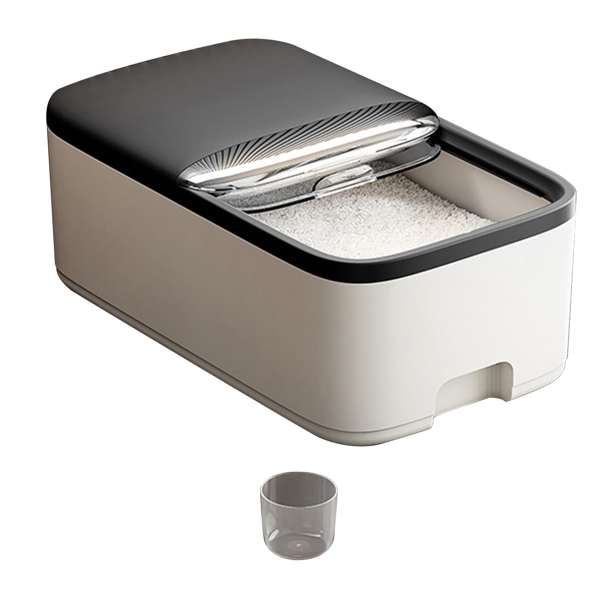新品　２４時間以内発送 計量米びつ 計量 10kg 密閉 ライスバレル 食品容器 Amazon｜米びつ びつ密閉 5kg 10kg 計量カップ付き 食品グレードPP