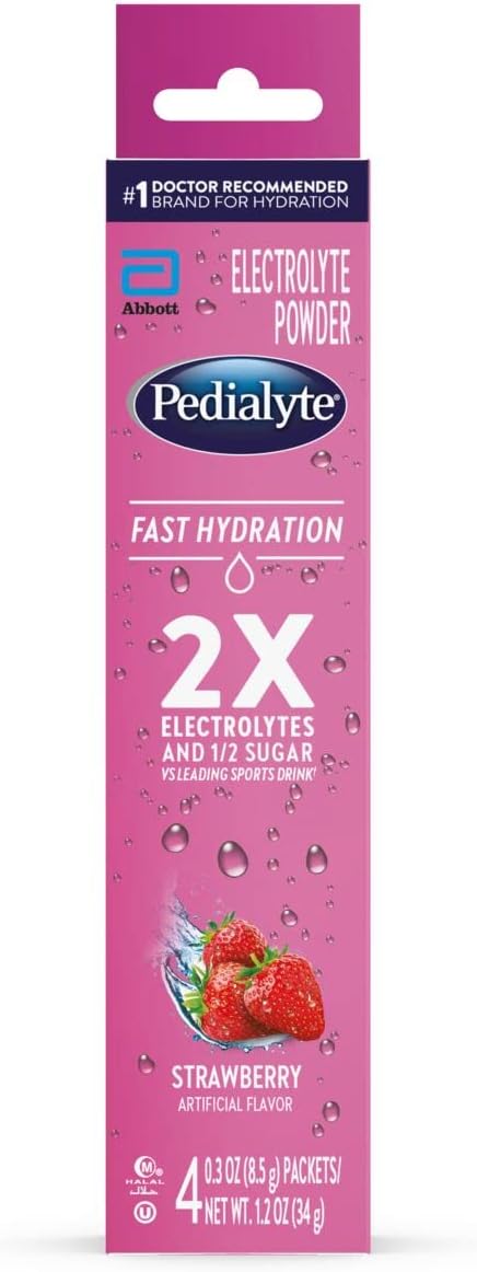 Amazon.com: Pedialyte Fast Hydration Electrolyte Powder Packets ...