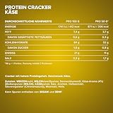 IronMaxx Protein Cracker - Cheese 100g | Knuspriger und zuckerarmer Snack mit 21% Eiweiß | Gebacken und nicht frittiert