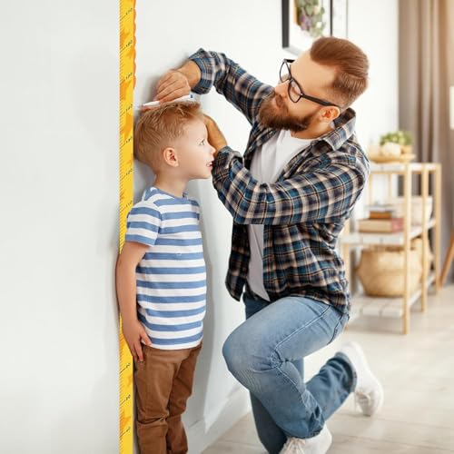 Volumoon Messlatte, Kinder Messlatte, Höhe Diagramm, Messlatte Kinder Personalisiert, Messlatte Wandaufkleber, Wand Lineal, Kinder Wachstumstabelle für Schlafzimmer Kinderzimmer Wanddekorationen