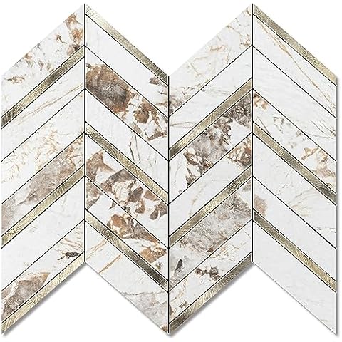 V-MOZZA Herringbone Peel and Stick Backsplash Tiles Cover
