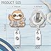 ZBBFSCSB Need More Coffee Funny Shaped Badge Reel Holder with Metal Shark Clip, Office Hospital Lab Work ID Tag, Badge Gift for Nurse, Gift for Doctor Coffee Lovers PA RN MD
