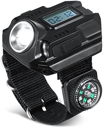 SUNDERPOWER Portable Rechargeable Wrist Light - Waterproof LED Tactical Flashlight