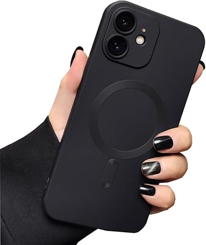 Funda magnética para iPhone 11, funda de goma de silicona con protector completo de lente de cámara, duradera, delgada, a prueba de golpes, linda