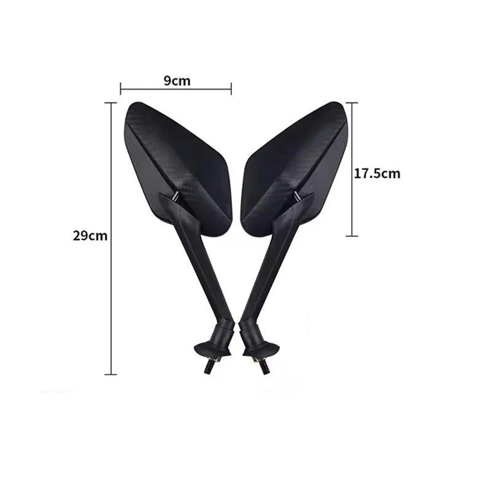 Specchietti Retrovisori Convessi Per Moto, Girevoli, Viti Da 8 Mm Per Yamaha TMAX 530 TMAX 500 T-MAX 560, Specchietto Retrovisore Modificato parcheggio specchietto(NERO 1)