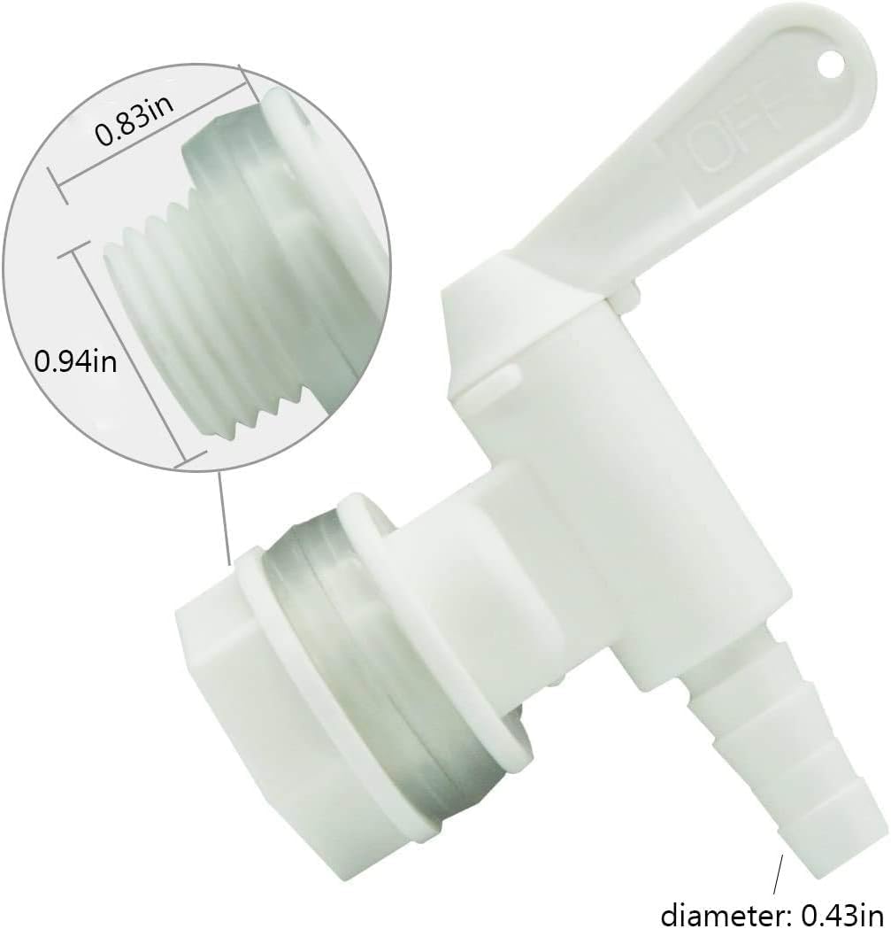 Bucket Spigot 5 Gallon Bucket Spigot Fermentation Bucket Spigot for Homebrew Wine Making Beer Kegging by LUCKEG 6PCS