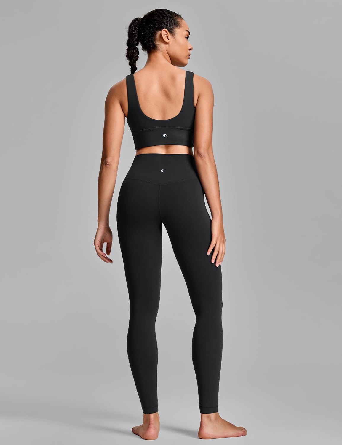 HeyNuts Yoga Pro Leggings 28'', Light to Medium Support, Buttery Soft Lounge Yoga Pants Full Length
