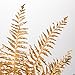GnFlus 30” Artificial Gold Ferns Leaves Stems Christmas Long Branch 3Pcs Fake Leave Flower Tall for Christmas Tree DIY Xmas Wreath Garland Arrangment Vase