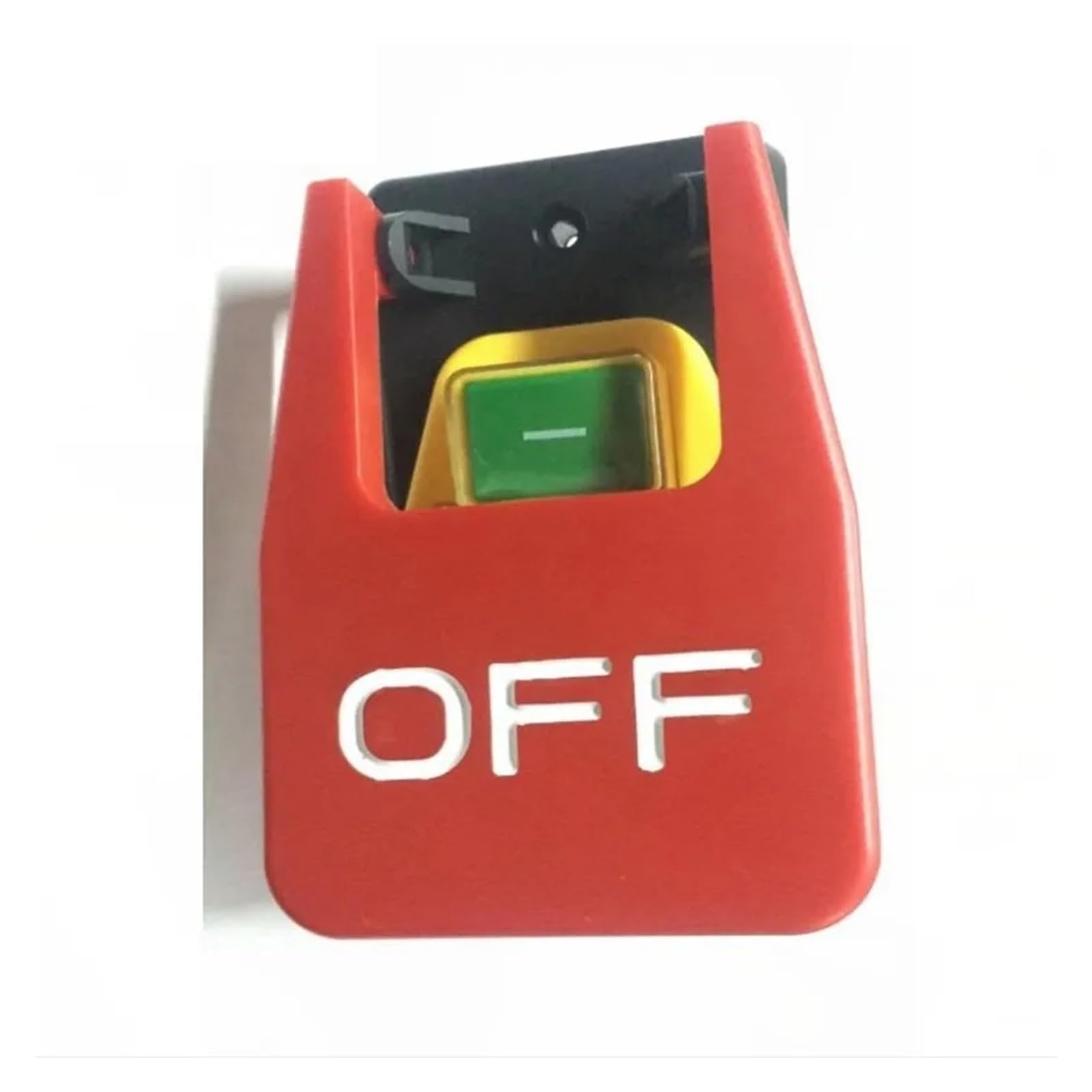 AARTERZZA Emergency Stop Switch Off-On Red Cover Emergency Stop Push Button Switch 16A Power-Off/Undervoltage Protection Electromagnetic Start Switch(ZCD-02E)
