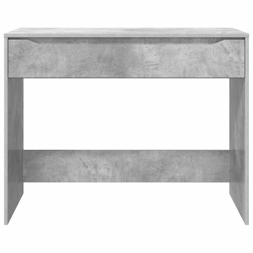 Scrivania in cemento grigio, 100 x 50 x 78 cm, materiale in legno, robusta scrivania per computer per casa, ufficio, design moderno, versatile