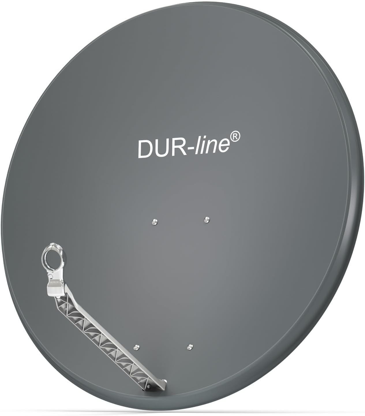 DUR-line Select 85cm x 90cm aluminum satellite dish anthracite - [test VERY GOOD *] aluminum satellite mirror