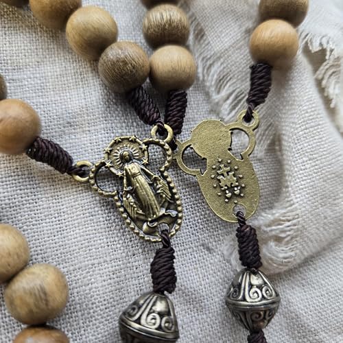 Wood Rosary - Elegantly Handmade Wooden Bead and Bronze Rosary Catholic or Christian Gift Rosaries4