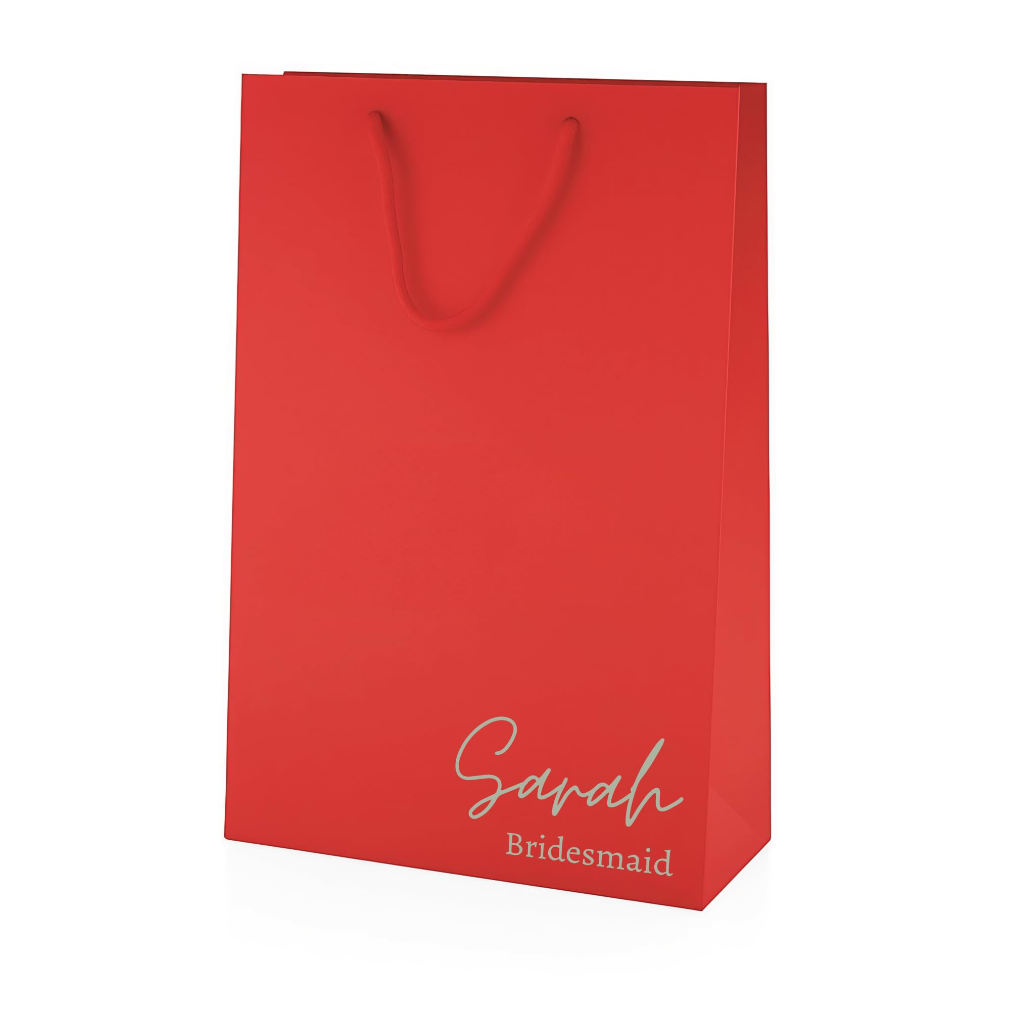 COOKIES AND KOALAS Bridesmaid Gift Bag Decal Red Medium Tall 25x35x10cm
