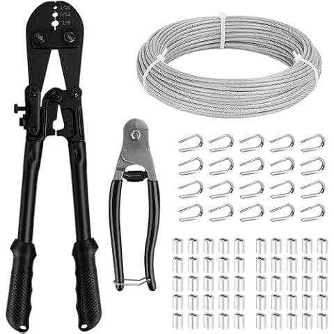 TooTaci 3mm Stainless Steel Cable Kit Cover