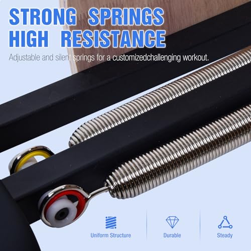 Pilates Chair for Yoga Fitness Pilates Reformer Machine with Split Pedal,Handles & Springs of Different Resistances Pilates Combo Equipment Non-Slip Socks for Home Use Gym Workout & Rehabilitation - Image 6