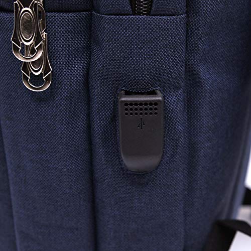 Image of TIED RIBBONS 20 LTR Slim Laptop Bag Backpack with 3 Compartment and USB Charging Point(Blue)-Fits up to 15.6-inch Laptop