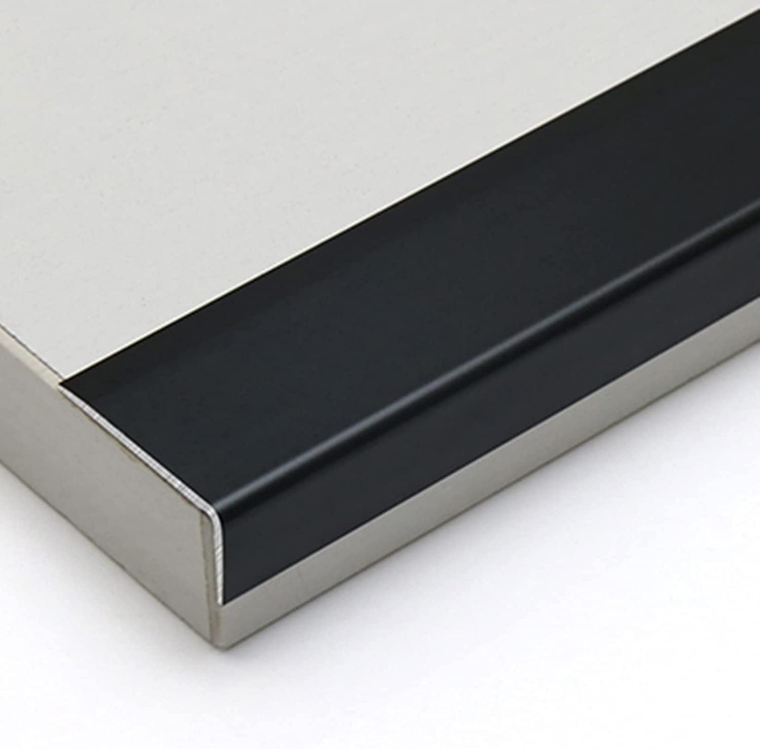 Floor Transition Strip Flooring Edge Trim, Floor Transition Strip L Molding Flooring Reducer, Flat Repair Filling Gaps Threshold Strip, Edging Trim Strip for Door Edge/Carpet/Floor Countertops (Size