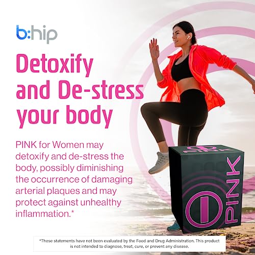 Image of bhip Pink for Women (Alive) - Pure Blend for Vitality, Stamina & Clarity, Energy Drink Mix Packets - Ideal for Active Women on the Go - 30 Servings