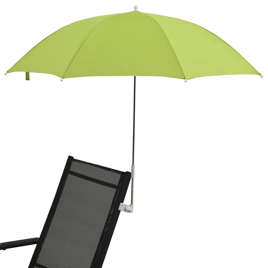 Homgoday Parasol przeciwsłoneczny, parasole na krzesła kempingowe 2 szt. Zielone 105 cm, parasol przeciwsłoneczny, parasol ogrodowy, parasole zewnętrzne, parasol plażowy, wiatroszczelny parasol