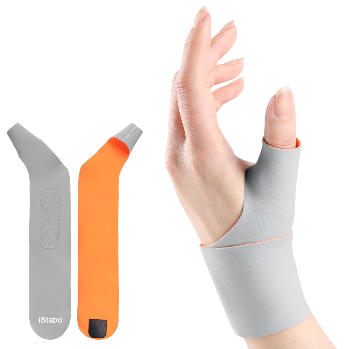 Thumb Wrist Brace Left Hand, Wrist Support for Carpal Tunnel Pain Relief, Trigger Thumb, Tendonitis, Ulnar Wrist wraps Repetitive Use Injury, Adjustable Ultra Thin Elastic Compression Sleeve Fit Small