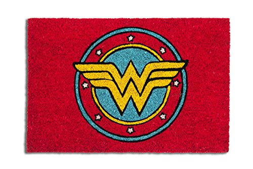 Excelsa Wonder Woman Fußmatte, PVC, rot, 40x60x1.5 cm