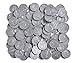 LEARNING ADVANTAGE-7522 Play Nickels - Set of 100 Plastic Coins - Designed and Sized Like Real US Currency - Teach Money Math With This Pretend Play Resource