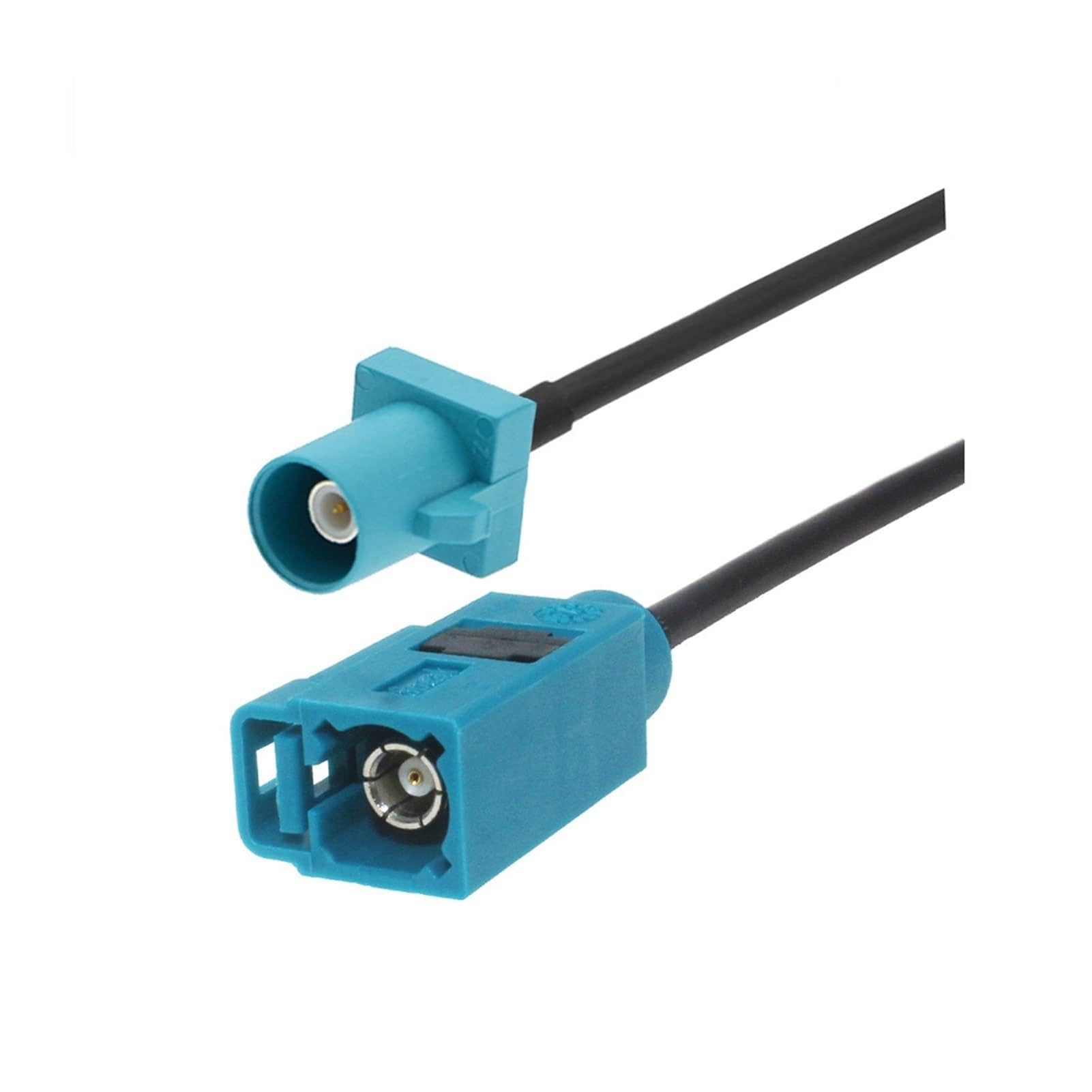 PC 1 Fakra Z Stecker auf Fakra Z weiblich 90 Gruppe Jack Car Variation GPS Antennenadapter-Verlängerungskabel Rg174 rf Koaxialkabel (Color : Fakra Z M to F, Size : 0.5M)