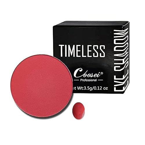 Coosei Gold Shimmer - Sombra de ojos con sartén de metal, larga duración, natural, vegana, compacta, sombra de ojos individual para bricolaje paleta