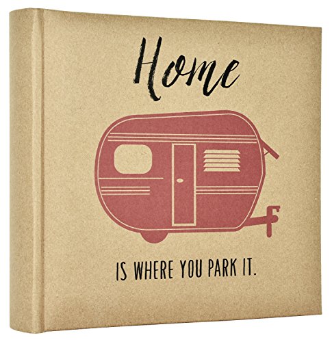 Image of MCS 200-Pocket Home is Where You Park It 4x6 Photo Album with Writing Space, 8.5 x 8.5 Inches
