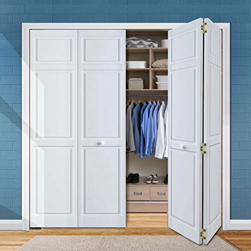 Kimberly Bay Closet Door, Bi-fold, 6-Panel Style Primed, White