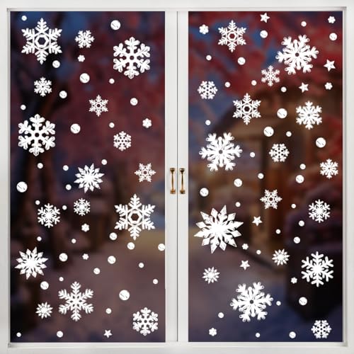 クリスマス ステッカー 窓 飾り ウォールステッカー 静電気シール 窓ステッカー 雪 剥がせる 防水 壁飾り 部屋 ガラス