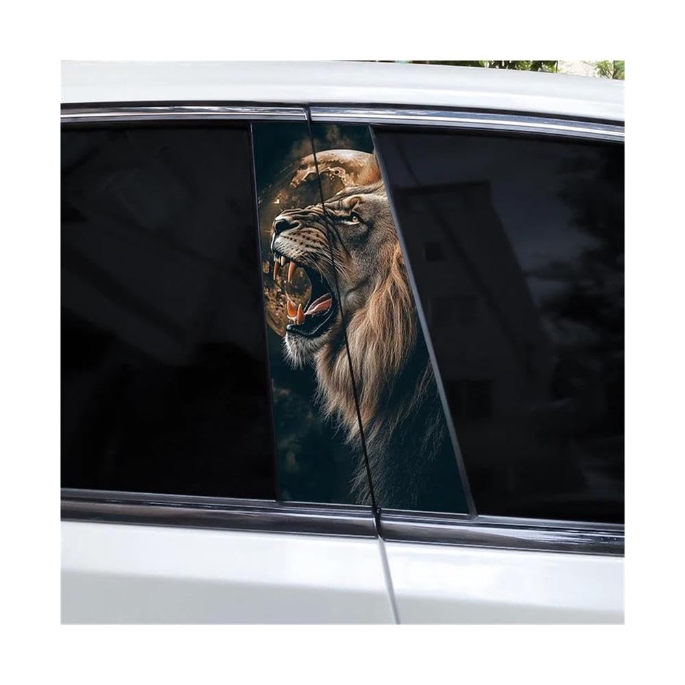 Body Parts 2pcs Animal Car B-Pillar Waterproof Decal(I)