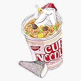 Radish Spirit Cup Noodle Sticker Vinyl Bumper Sticker Decal Waterproof 5'