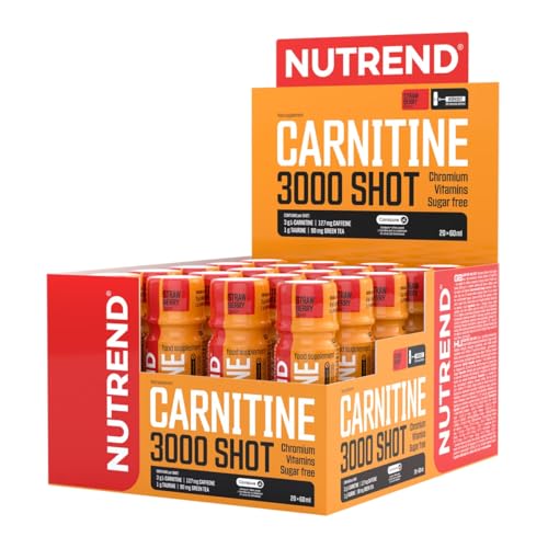 NUTREND Carnitine 3000 Shot 60ml X 20 (Strawberry) 1 Units