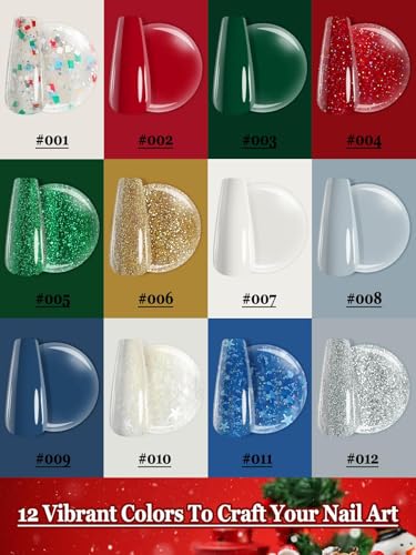Kit de Esmalte de Uñas en Gel 12 Colores EBANKU miniatura 2