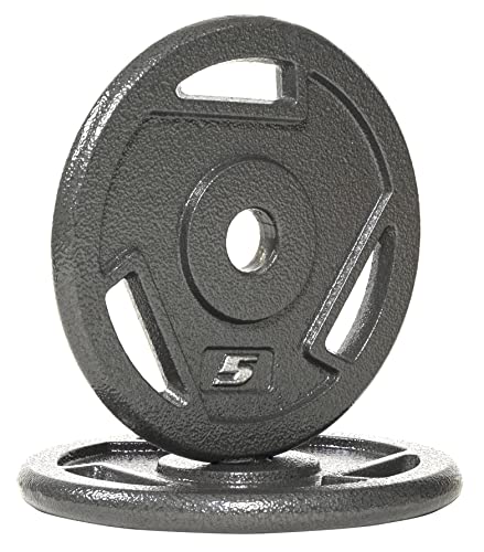 Balancefrom Standard 1-Inch Cast Iron Plate Weight Plate For Strength Training And Weightlifting At1In-5P #TOP1