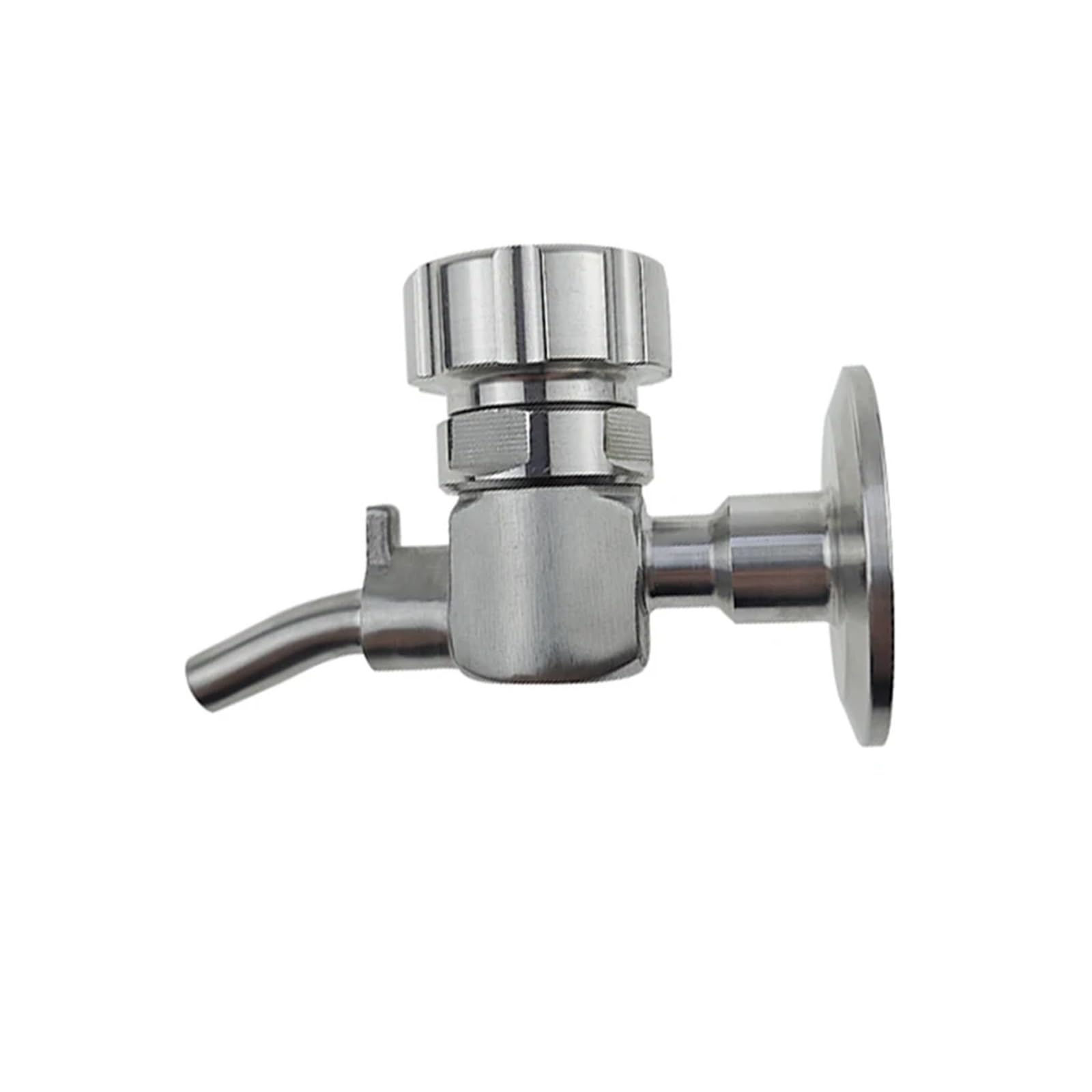 BALYDLUL 1.5" Tri Clamp Sample Valve SS304 Stainless Steel(TC50.5mm valve only)