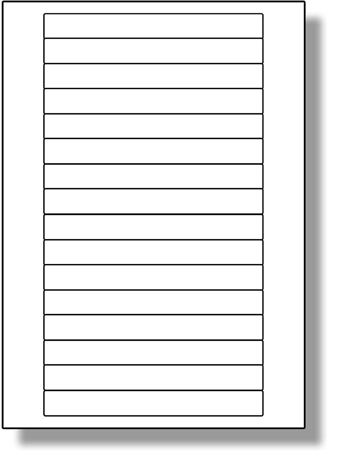 Label Planet® 16 Per Sheet, 5 Sheets (80 Transparent Labels). Label Planet®Waterproof Gloss Transparent Polyester Labels for Laser Printers, 145 x 17mm, LP16/145 GTP.