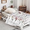 ingifta Mothers Day Birthday Gifts for Mom Personalized Blanket with Name for Grandma Mom's Garden Birthday Gift for Grandmother Mom Nana Gigi Mimi Mommy Blanket #5