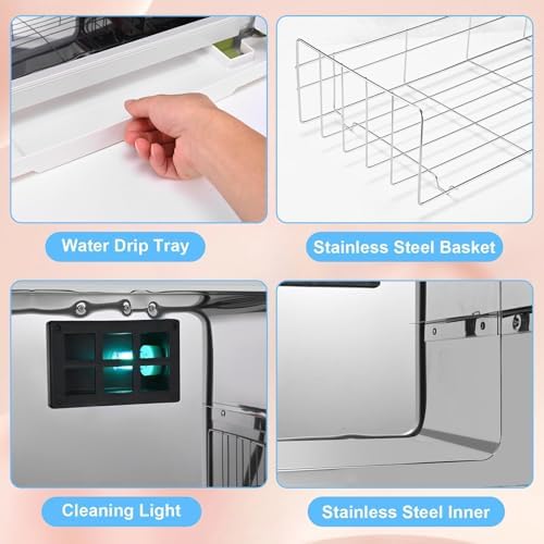 Professional Towel Warmer Cabinet - Fast Heating Towel Heater for Spa, Salon, Barber, Hotel & Home Use - Ideal for Towels & Beauty Tools - White A