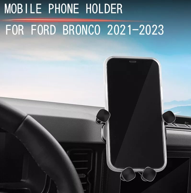 XSJNFDC Front Dashboard Phone Mount Multifunction Holder for 2021 2022 2023 Ford Bronco