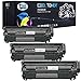 Cool Toner Remanufactured Toner Cartridge Replacement for HP Q2612A ( Black , 3-Pack )