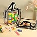 Wanmu 6 Packs Large Toy Storage Bags, Clear Organizer Bags with Labels Board Game Storage Waterproof Reusable Toy Bag with Zipper for Building Blocks, Puzzle, Kids Books(11.81 × 7.87 × 3.93 inches)