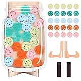 Smiley Magnetic Reward Jar System for Kids – Personalized Behavior and Good Habit Training Jar for Classroom and Family Use