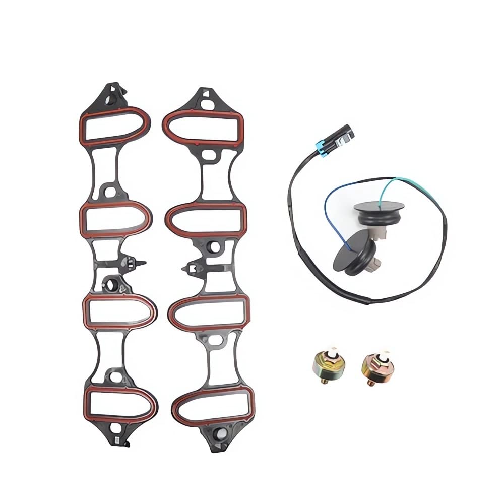Knock Sensor Harness Intake Manifold Gasket Kit Fit for Silverado 1500 1999-2006, for Suburban 1500 2000-2007 12601822 12589867