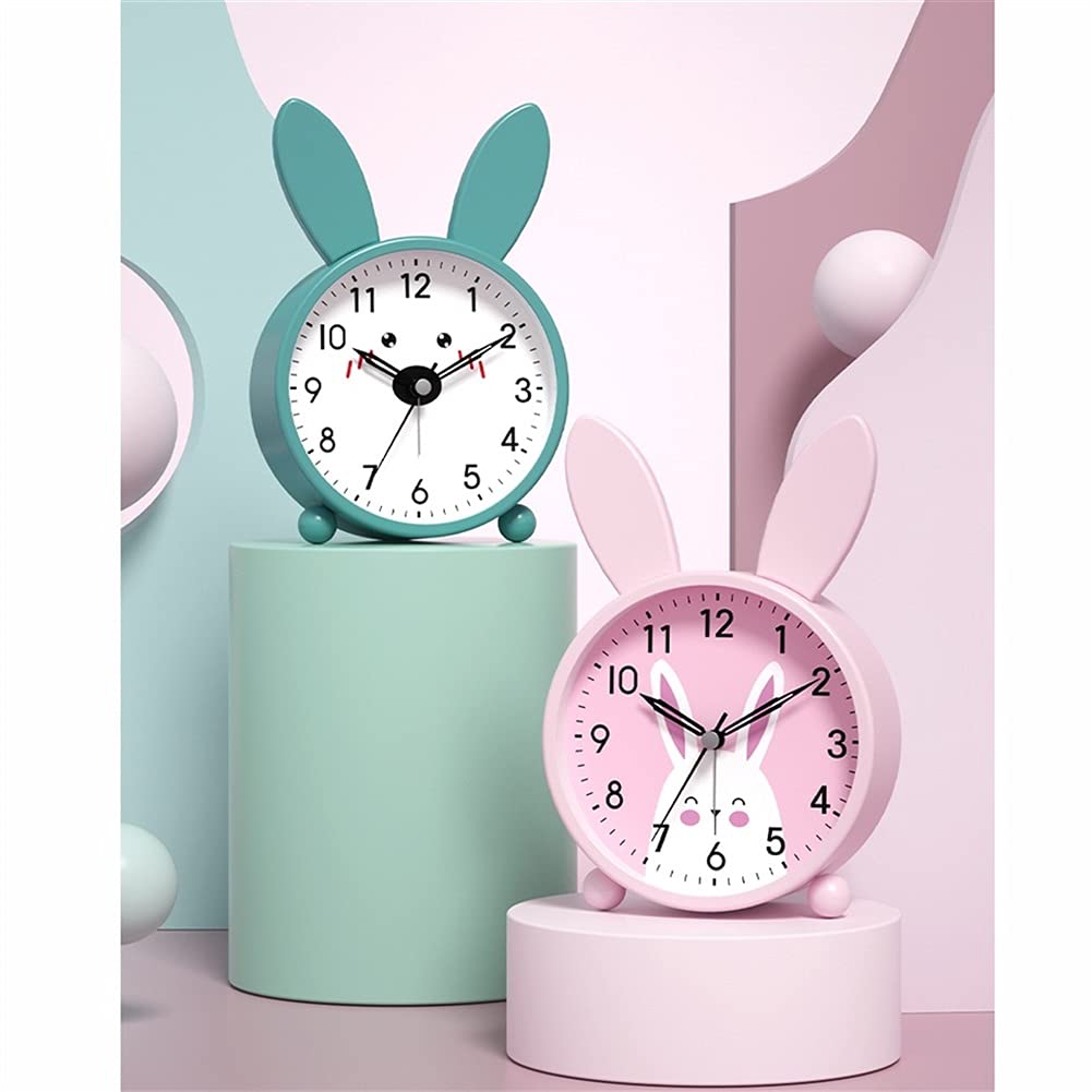 budzik Metalowa skorupa Mały budzik Miękkie światło Night Light Studio Sypialnia Mute Alarm Watch Specjalny Zegar Wózensu High Volion alarm(F)