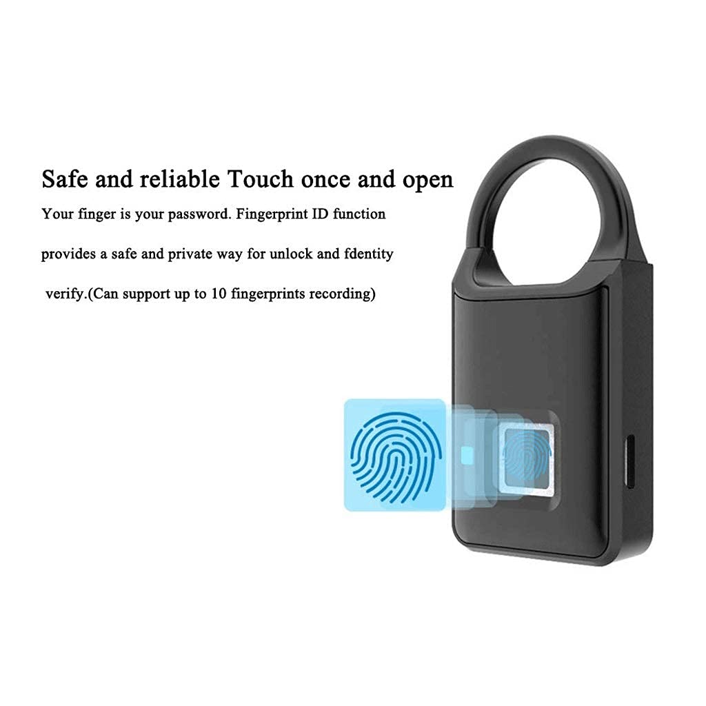 Kłódka na odcisk palca Smart Gym Locker Locker Small Touch Biometryczna zewnętrzna wodoodporna blokada odcisków palców z plecakiem, bramą, pokojem w akademiku, torebkami