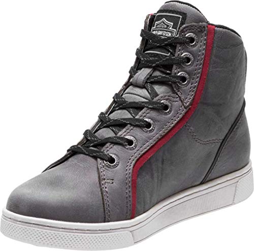 Harley-Davidson Women's Mackey Waterproof Motorcycle Boots D87166 (Grey, 10) #TOP3