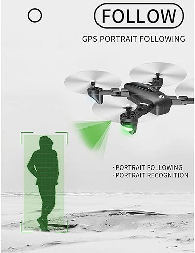 Miniatura 2 de Drone RC con cámara 4K HD para principiantes adultos plegable RC Quadcopter con FPV Live Video One Key Take Off 3D Flips estuche de transporte